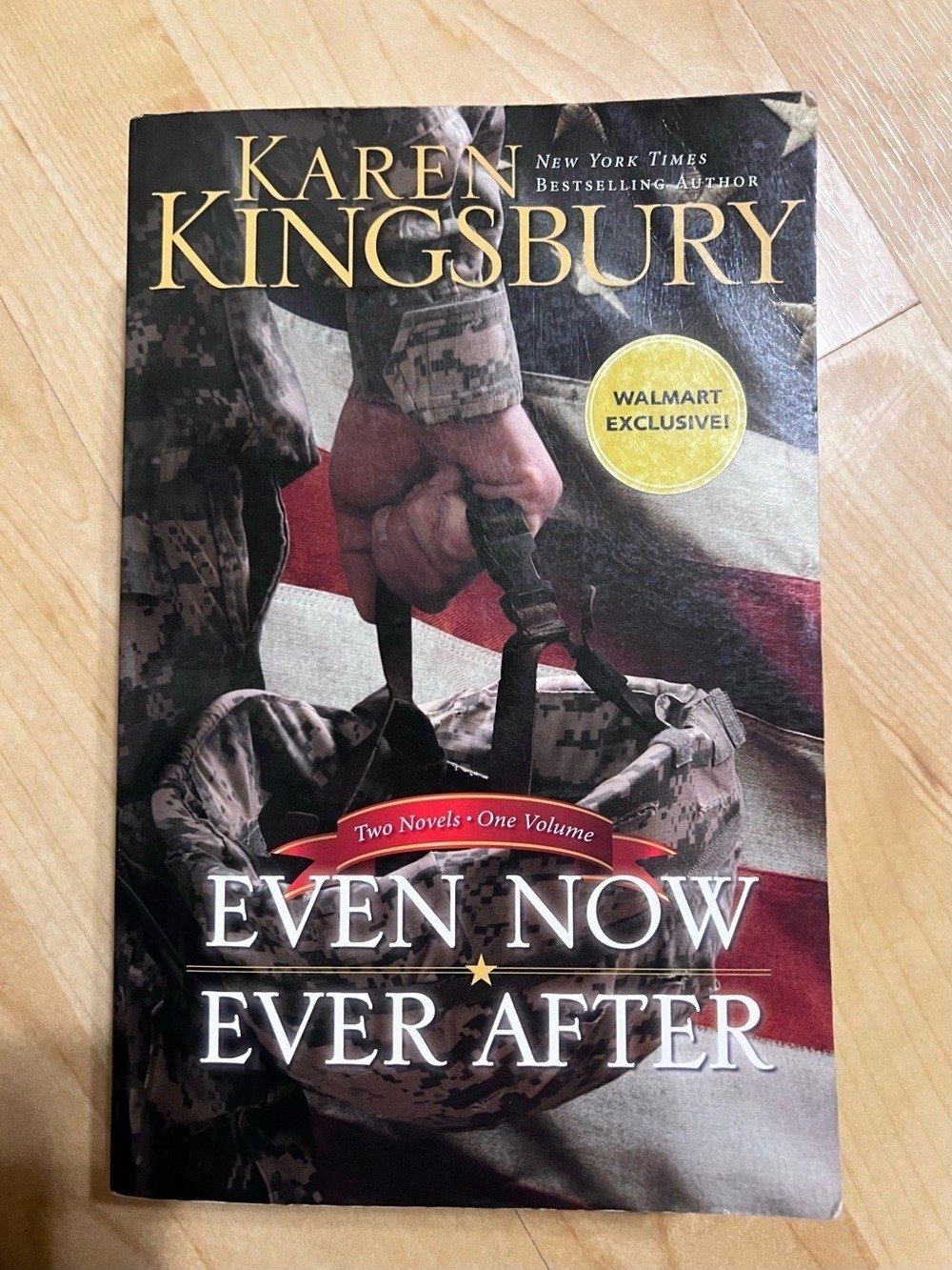 Karen Kingsbury "Even Now Ever After" Hardcover Novel - Red, Black, Tan